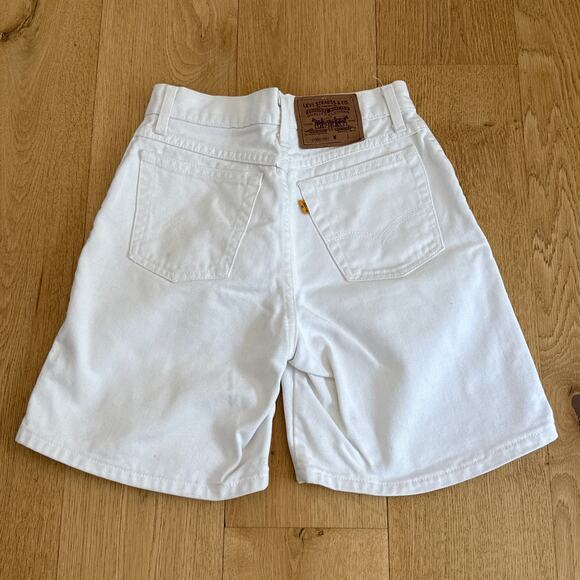 Levi's 505 Shorts Cotton Twill Size 5 White - Picture 3 of 6